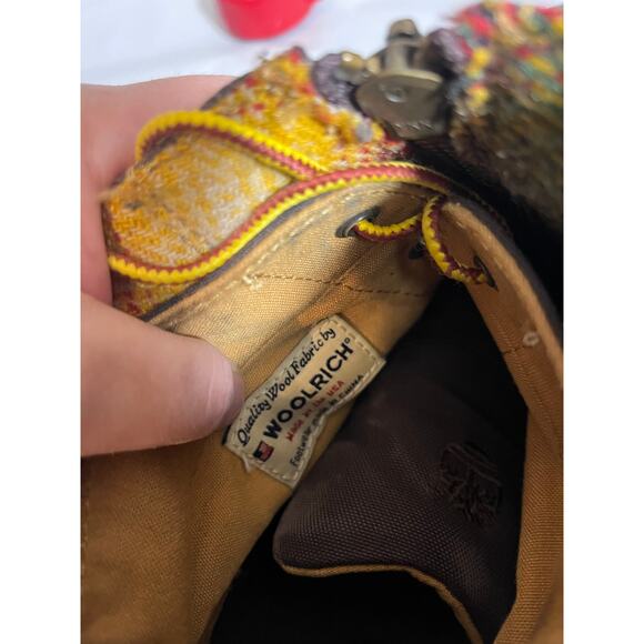 Timberland Woolrich Premium Zip Top Boots Brown Leather Plaid Lace Mens Size 12 - Picture 9 of 10